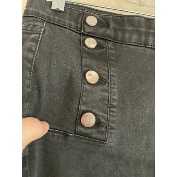 Karen Millen Faded Black Military Jeans - Picture 4 of 6